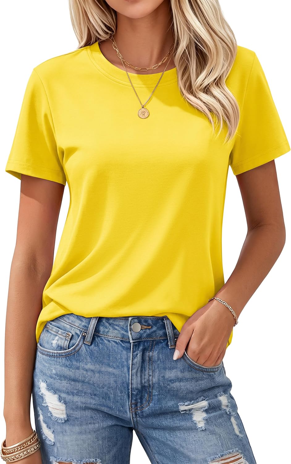 Thumbnail 6 de MAGCOMSEN Women's Cotton Short Sleeve Crew Neck T Shirt