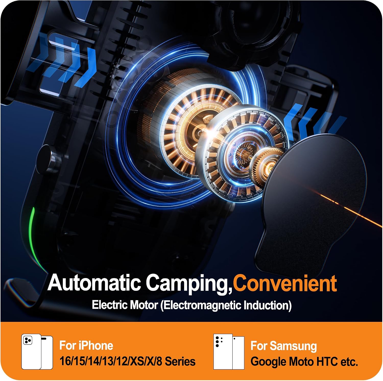 Detalle 2 de Auckly CW15 15W wireless car charger