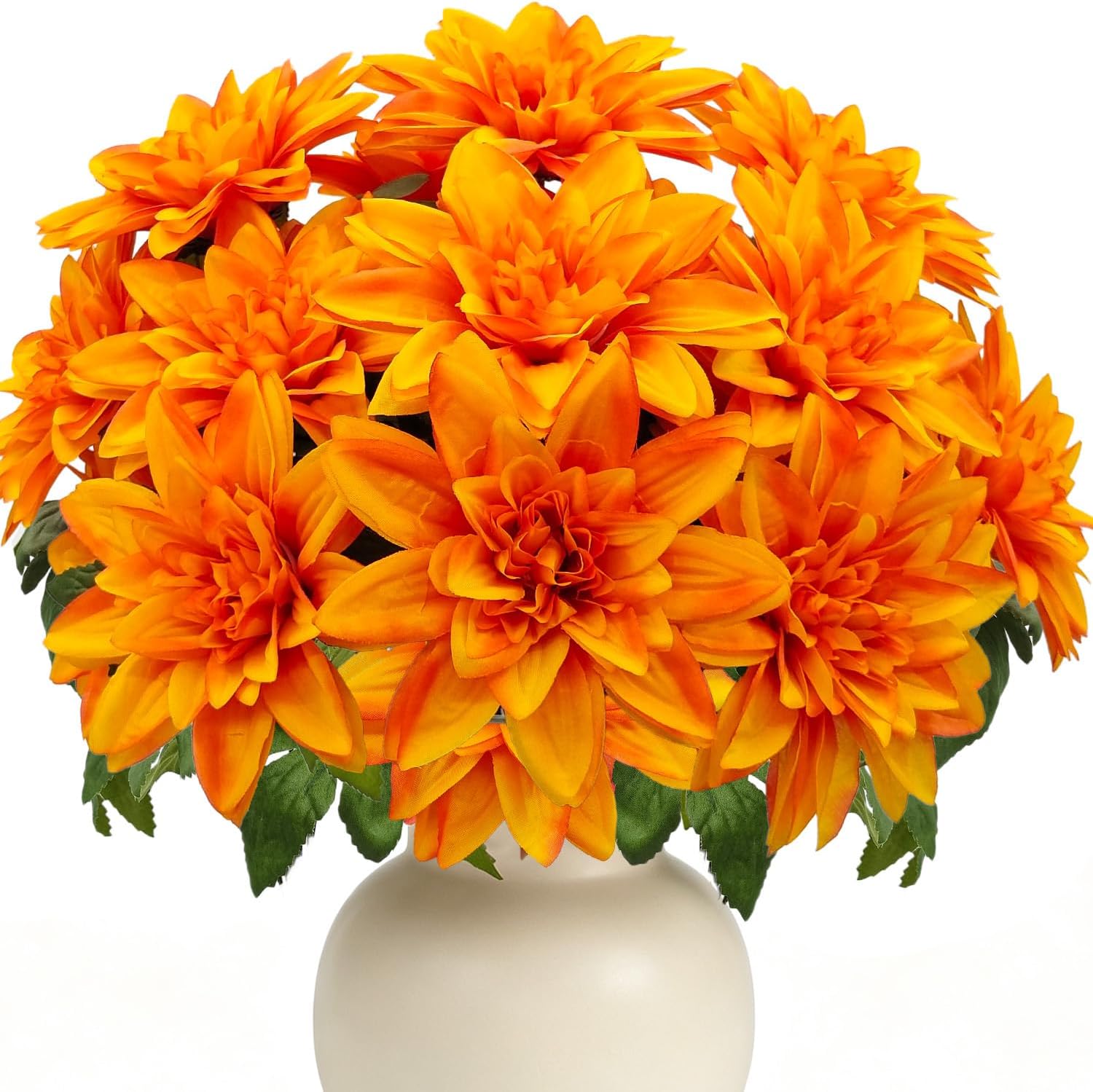 Detalle de FOUSUKA Artificial Dahlia Flowers, Silk
