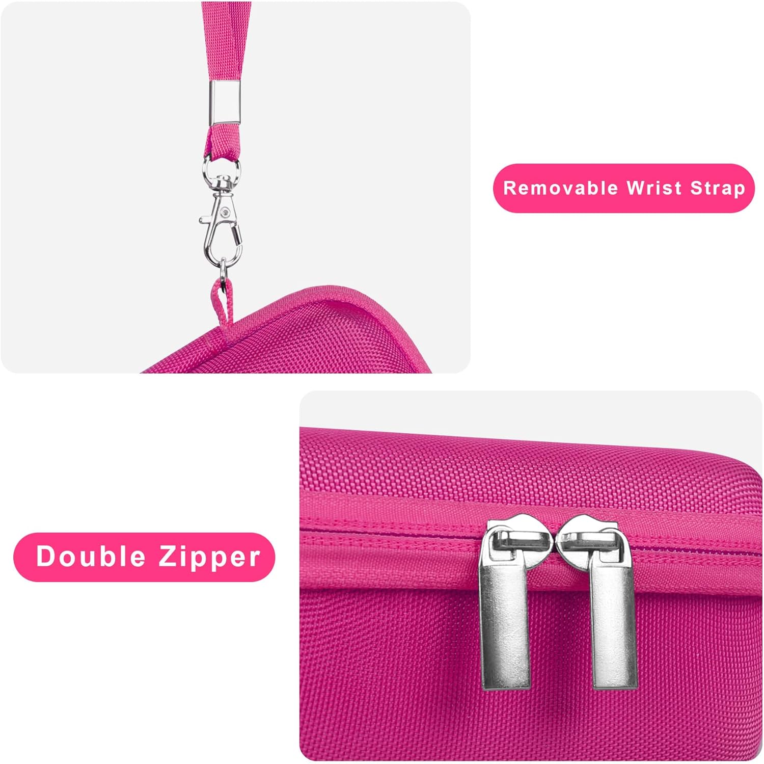 Thumbnail 5 de Canboc Tragetasche für Panasonic LUMIX DC-TZ99E/LX10/ZS80/ZS100/ZS70/ZS200/ZS60 4K Kompaktkamera – rosérot