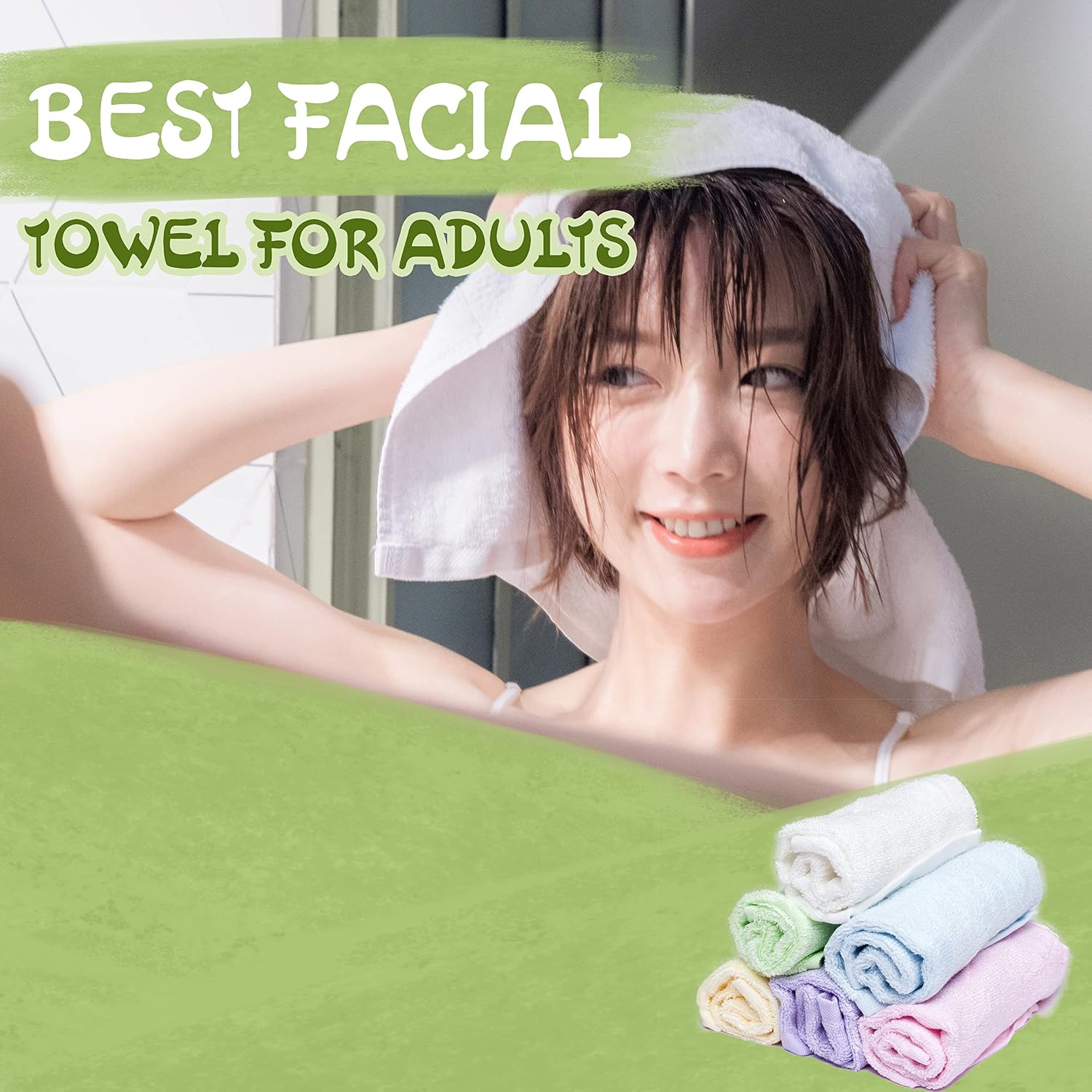 Thumbnail 3 de Bamboo baby face towels set of 6