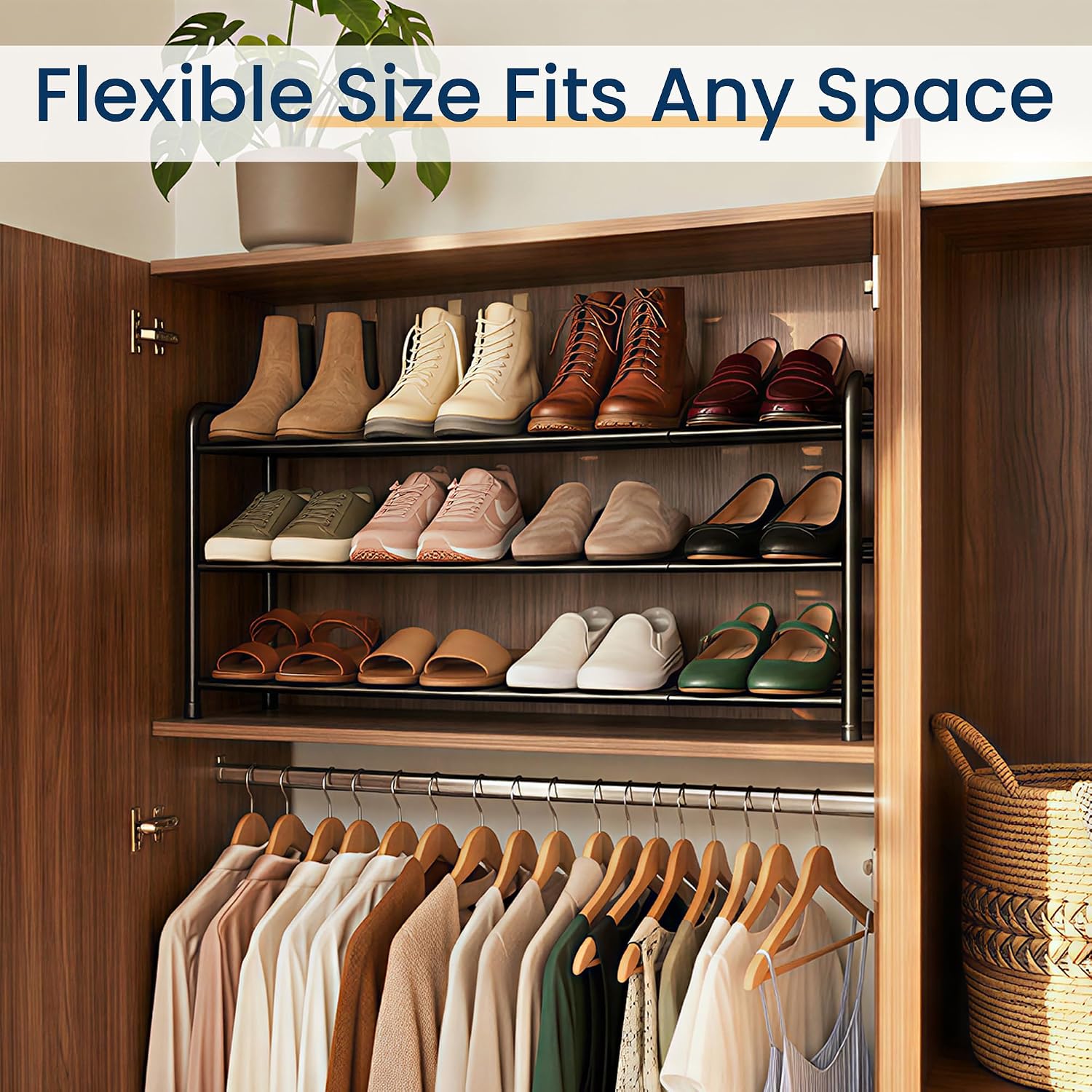 Detalle de ENJOYBASICS Shoe Rack, 3-Tier