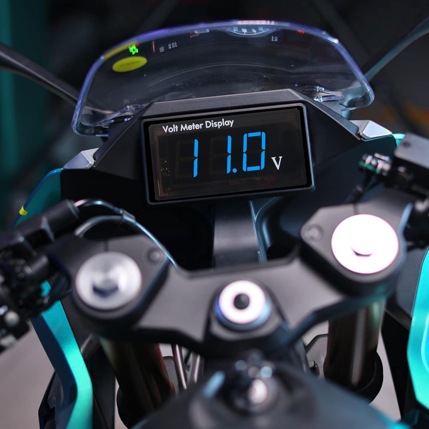 Detalle 2 de 2Pcs DC 12V Car Digital Voltmeter Gauge with LED Display