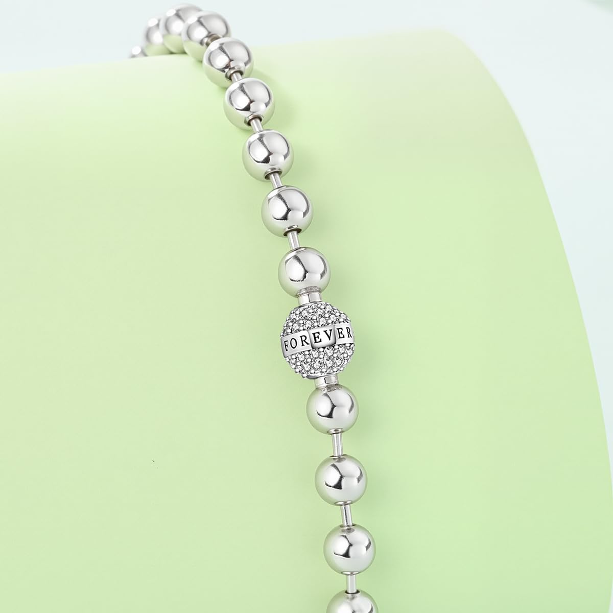 Detalle de TINSLO Moments Bracciale Donna in Argento 925 – stile semplice ed elegante