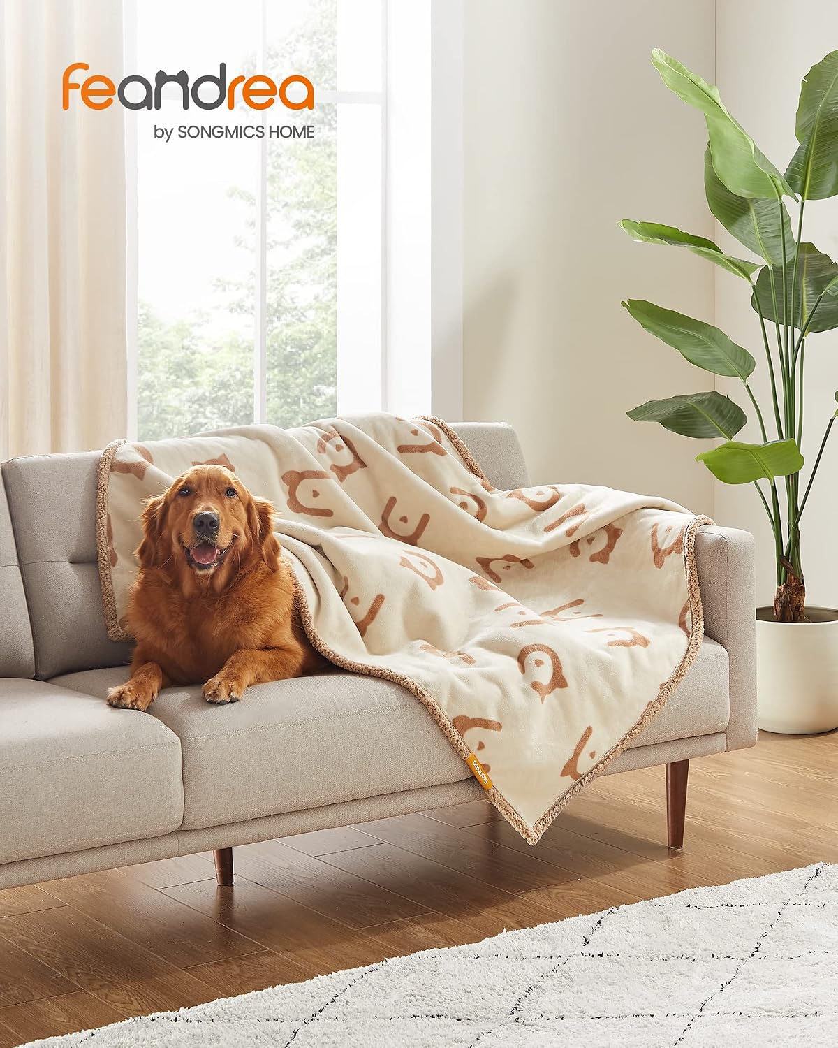 Detalle 2 de Feandrea wasserdichte Hundedecke XL 152×127 cm