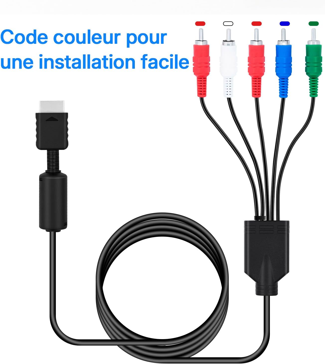 Detalle 2 de Mcbazel Câble AV composant 1,8 m PS2/PS3