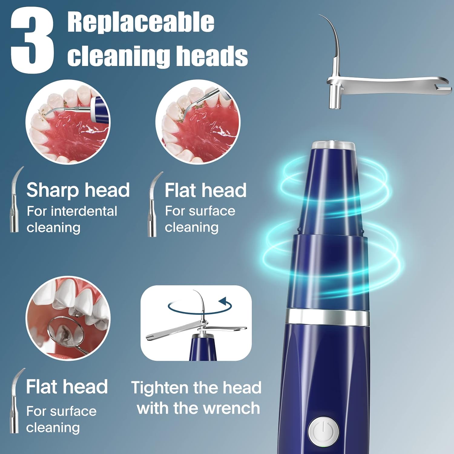 Detalle de Plaque Remover for Teeth - Tartar Remover for Teeth, Dental Calculus Remover Teeth Cleaning Kit