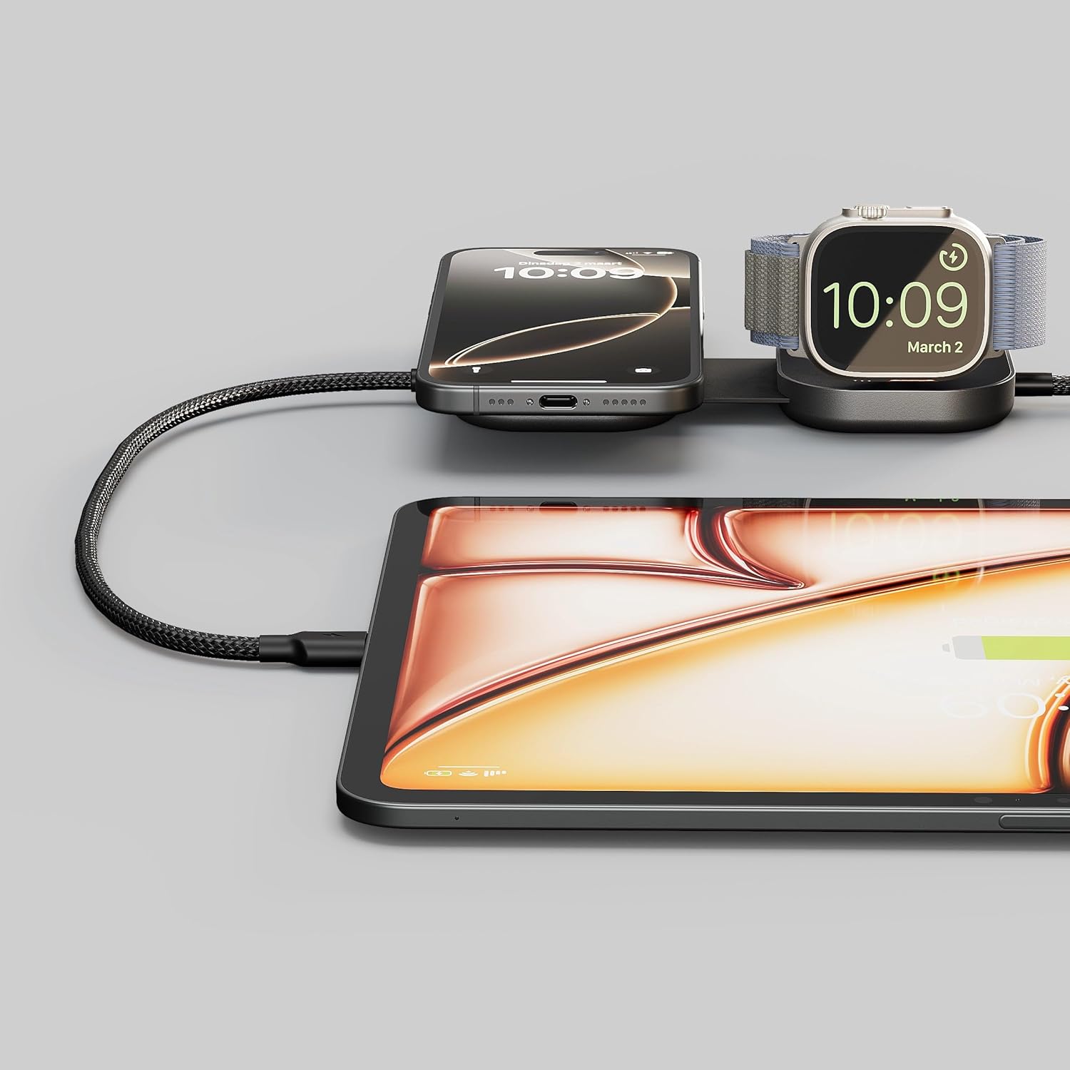 Thumbnail 2 de Zens Wireless Charging Cable Pro 3 : câble USB-C vers USB-C 1,5 m avec charge sans fil 15 W et compatibilité MagSafe/Qi2