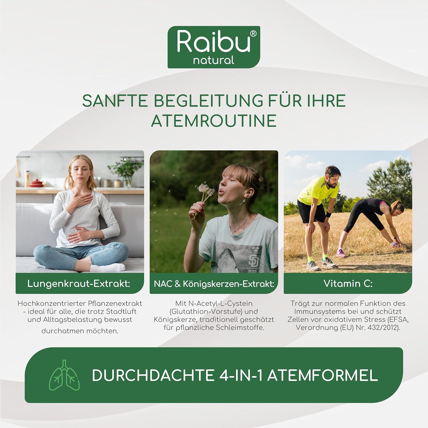 Detalle de Lungenkraut Kapseln Hochdosiert mit Königskerzen – 600 mg pro Tagesdosis, 160 Kapseln, vegan & frei von Zusätzen