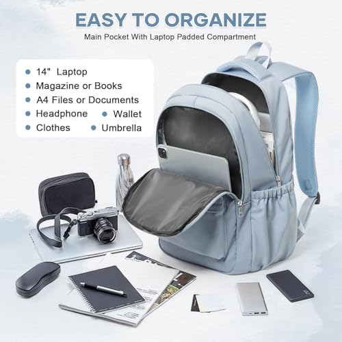 Thumbnail 4 de WEPLAN School Backpack for Teens and Adults – 14-Inch Laptop, 19.8L, Blue