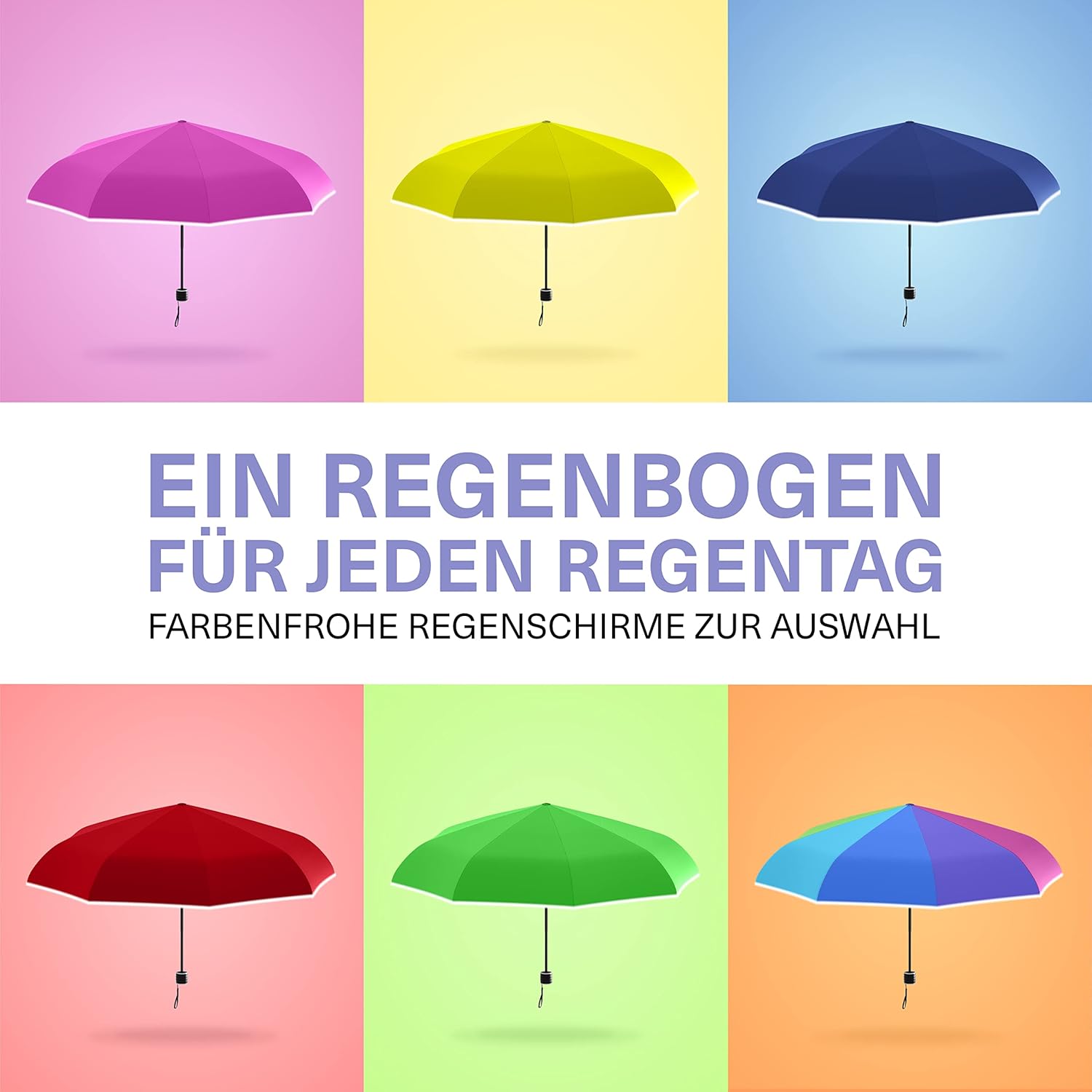 Detalle 2 de STYNGARD Regenschirm für Kinder mit Sicherheitsreflektoren – kompakt, sicher und zuverlässig