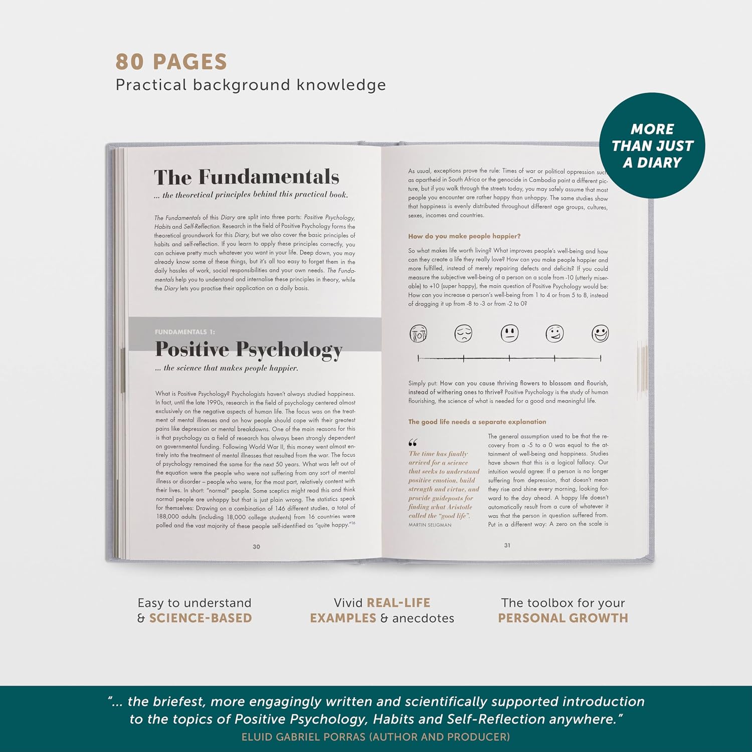 Detalle de 6-Minute Diary 3-Million-Copy Gratitude Journal – guided positive psychology self-care notebook