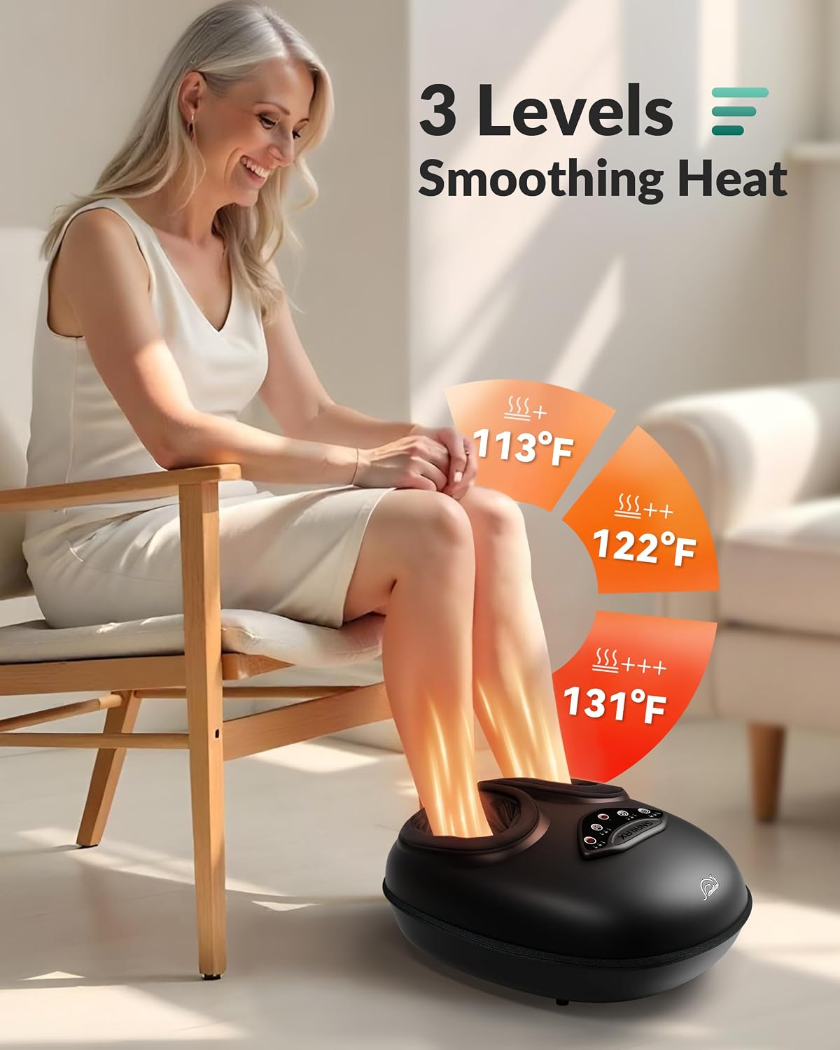 Thumbnail 1 de Snailax Shiatsu Foot Massager with Heat – Upgraded 2025 Deep Kneading Foot Massager