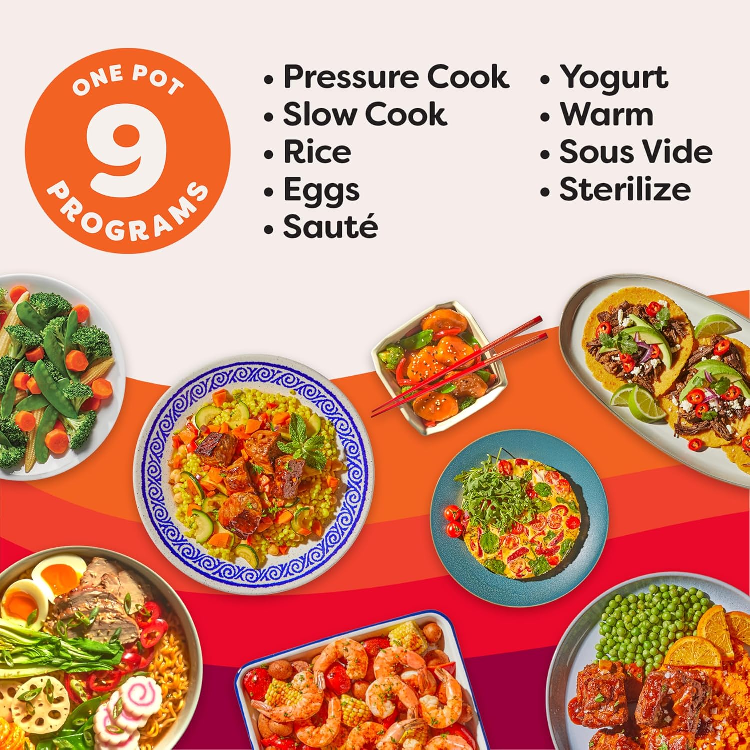 Thumbnail 1 de Instant Pot 6-Quart Whisper Quiet 9-in-1 Electric Pressure Cooker (Stainless Steel)