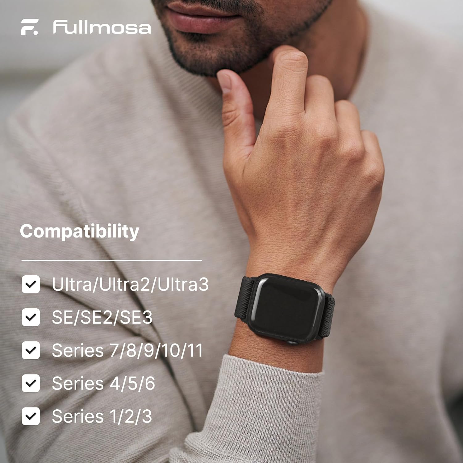 Thumbnail 6 de Fullmosa Water-Resistant Nylon Apple Watch Strap