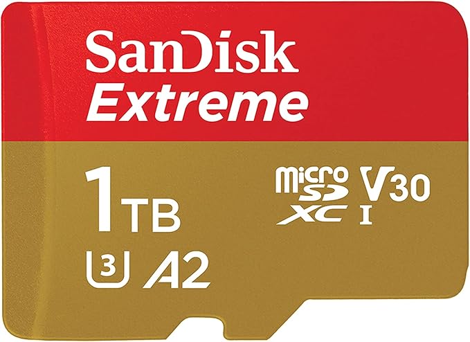 Detalle de SanDisk Extreme 1TB Micro SDXC UHS-I V30 con adaptador