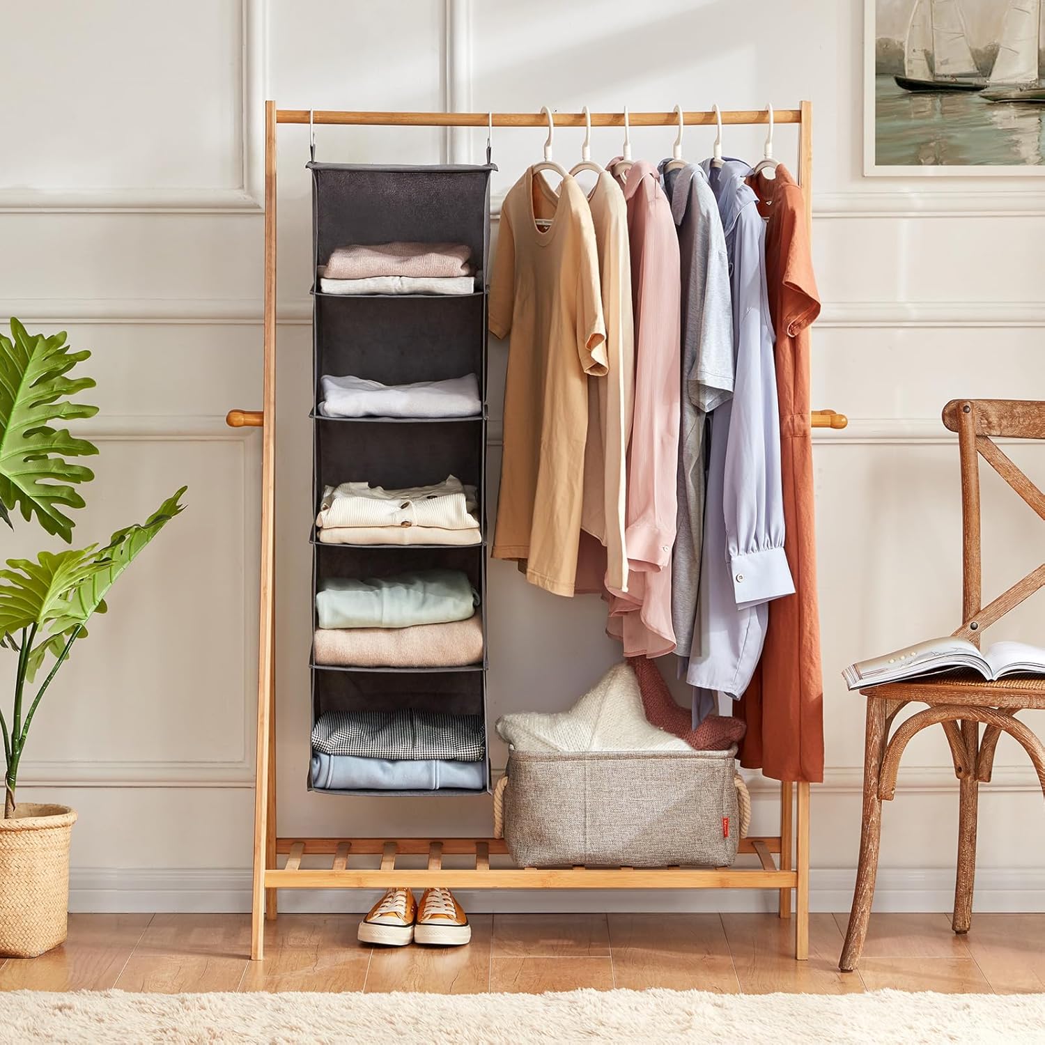 Detalle 2 de Lifewit organizer per armadio 102 cm