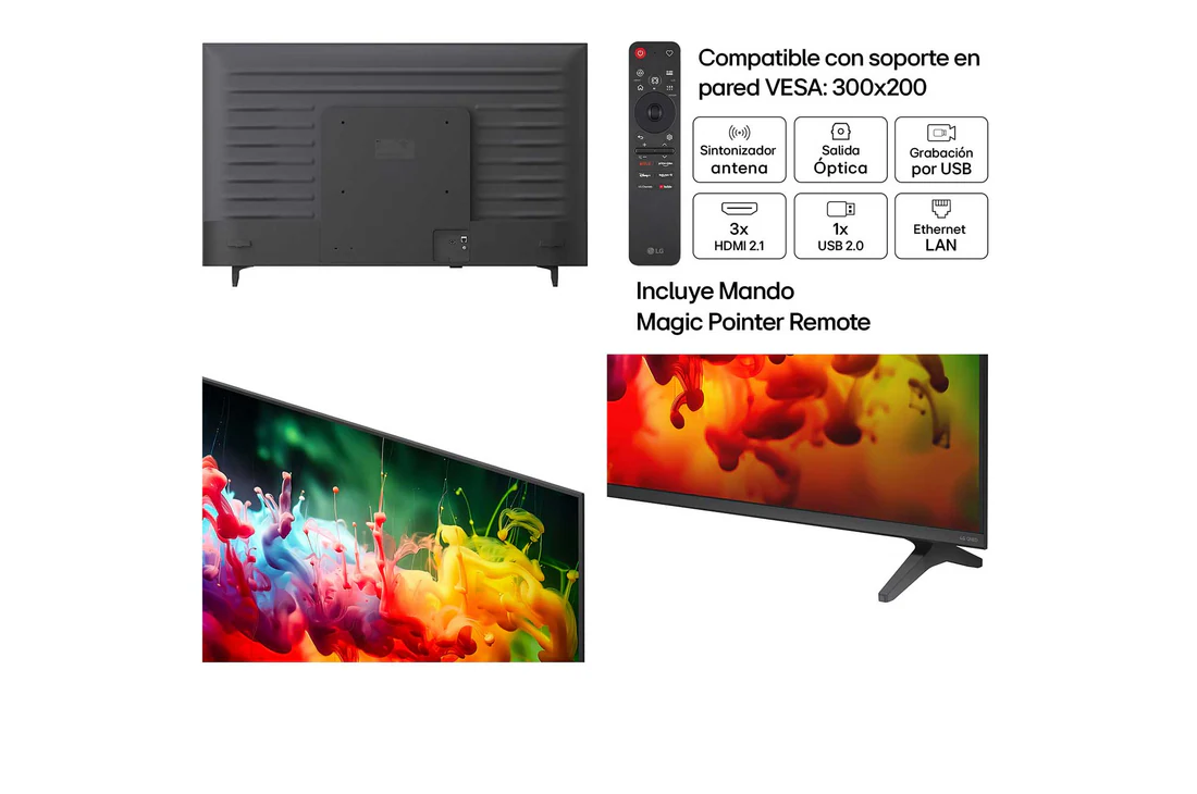 Detalle de LG QNED70 50QNED70B6C (50 pulgadas) — Smart TV MiniLED AI 4K 2026