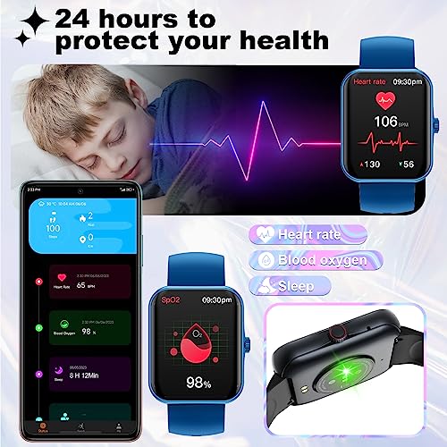 Detalle de PTHTECHUS Smartwatch per bambini 1,83" con contapassi e 25 modalità sportive
