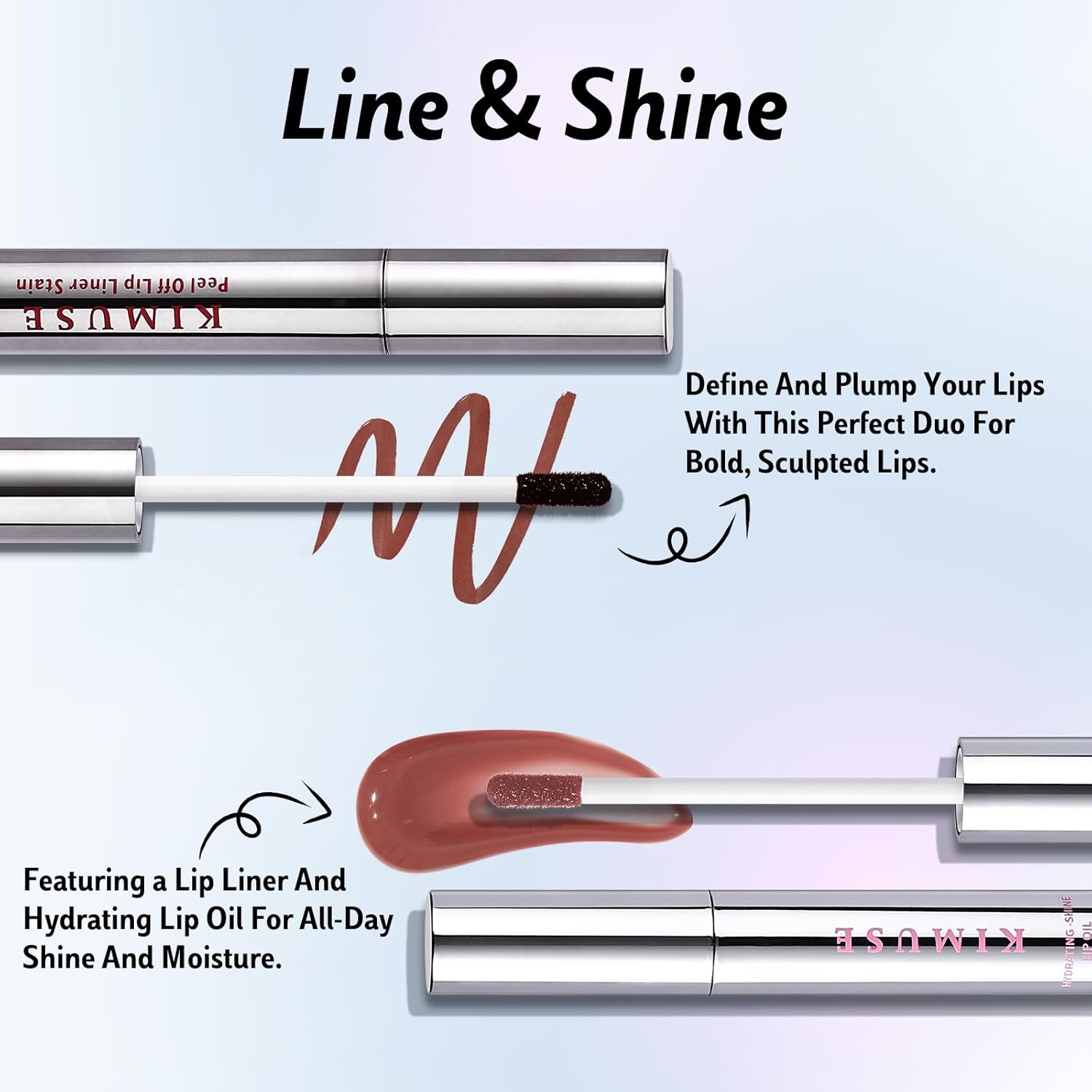 Detalle 2 de KIMUSE Lip Stain Peel Off Set 2 en 1
