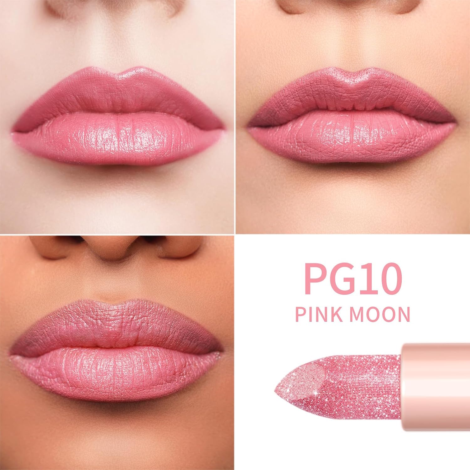 Thumbnail 2 de OULAC Nude Metallic Lipstick Kit — Shimmer & High Pigment (3pcs): Metallic Shine, Hydration & Diamond Gloss