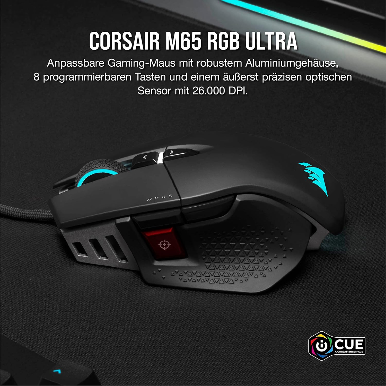 Thumbnail 1 de Corsair M65 RGB ULTRA Wired: Präzision im Aluminiumgehäuse