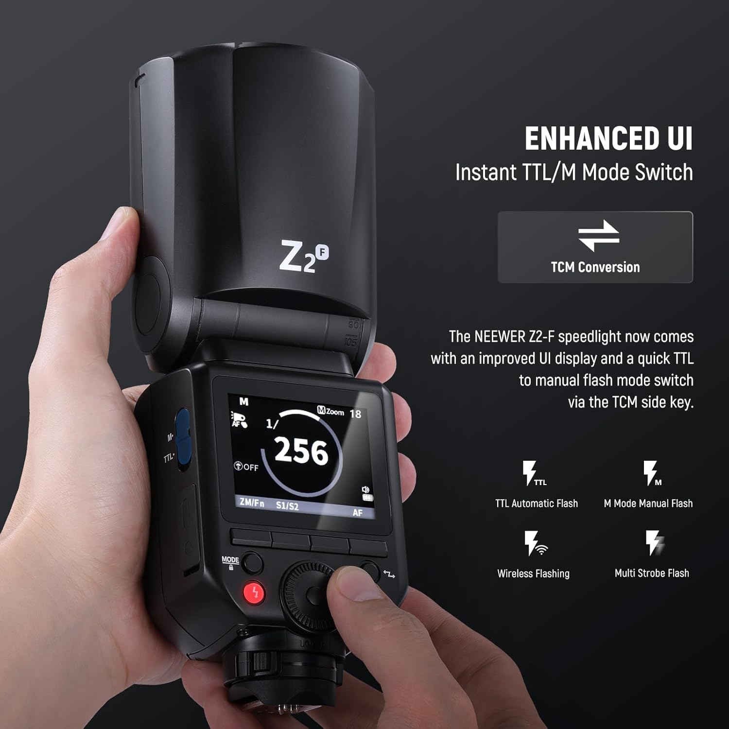 Thumbnail 1 de Neewer Z2-F 2.4G TTL Round Head Speedlite Flash (Fujifilm) with HSS up to 1/8000s
