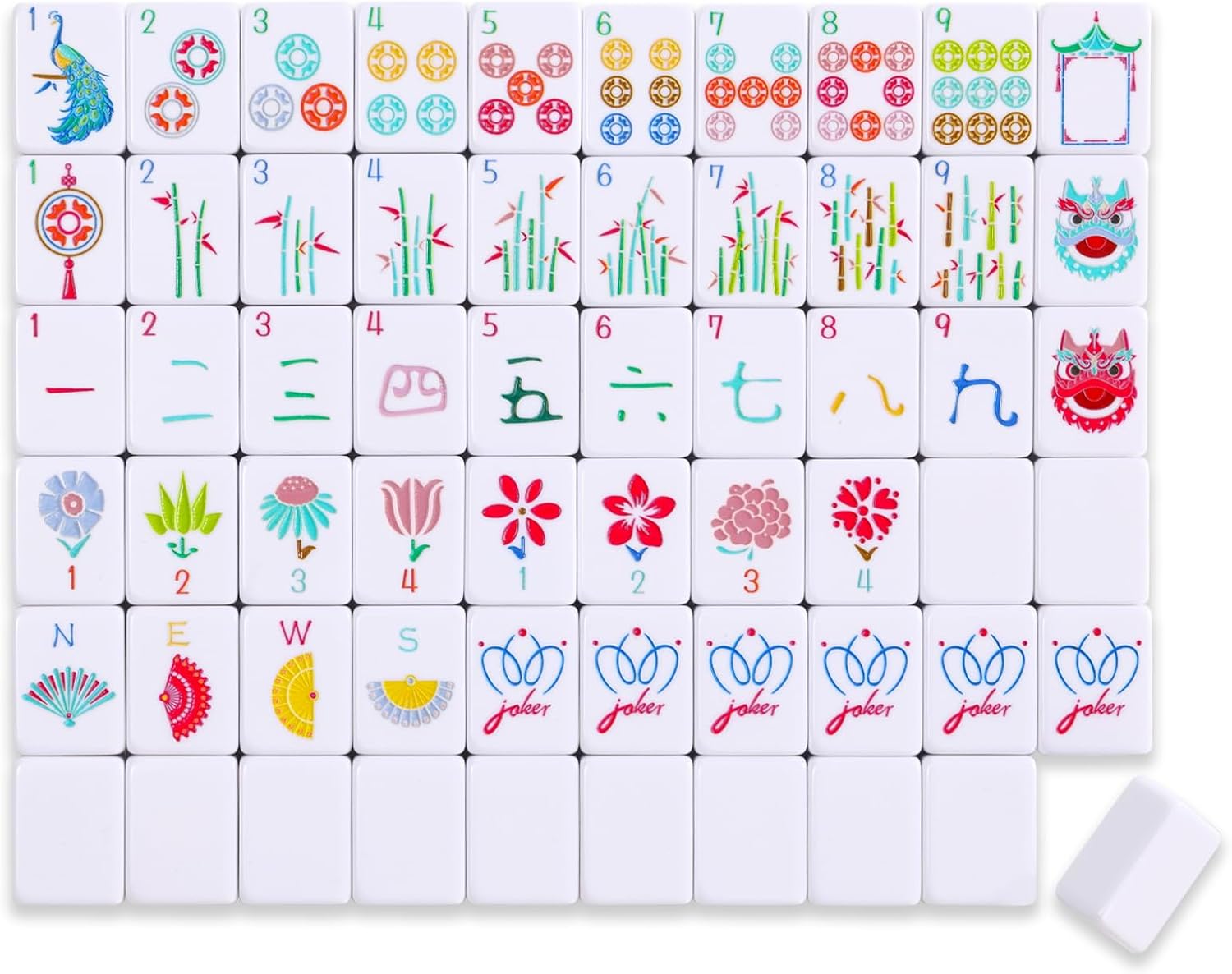Detalle de Mahjong Tile Set, 1.2-Inch Tiles