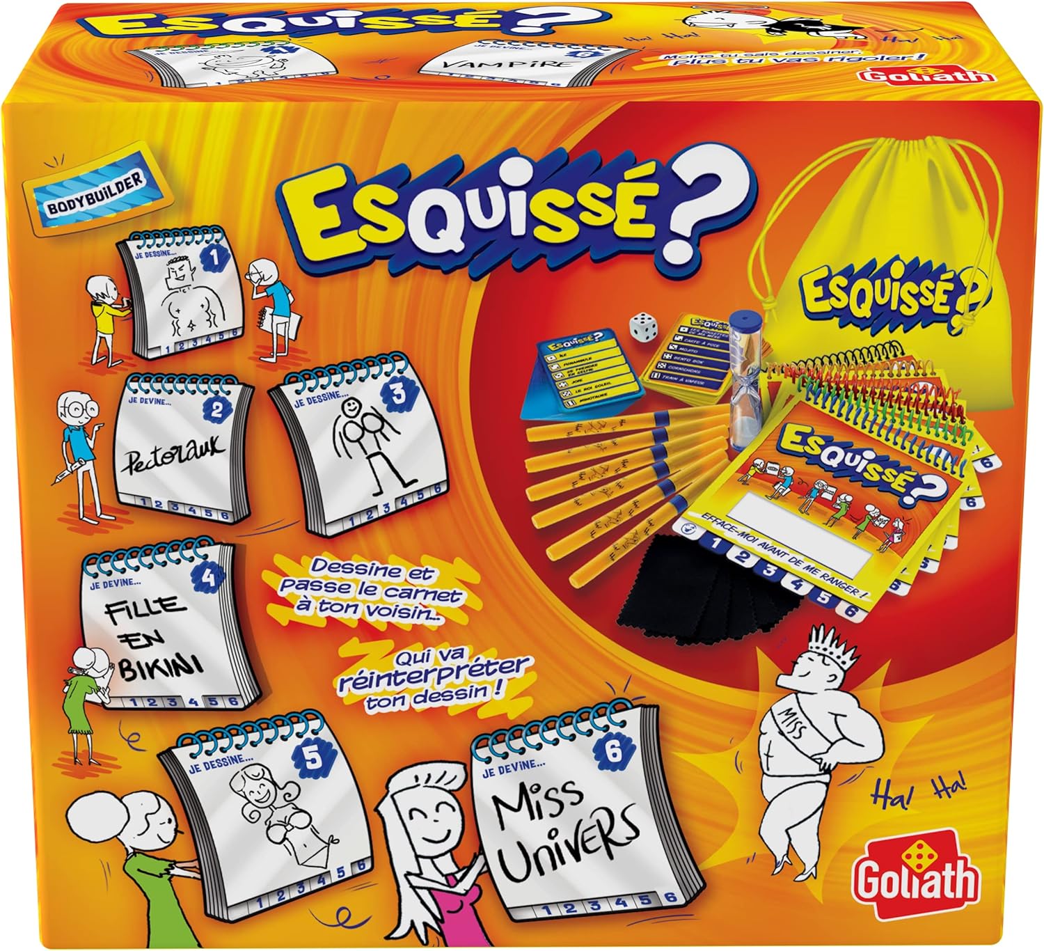 Thumbnail 1 de Esquissé 6 Joueurs – Format voyage pratique, jeu de dessin à faire deviner dès 8 ans (4 à 6 joueurs)