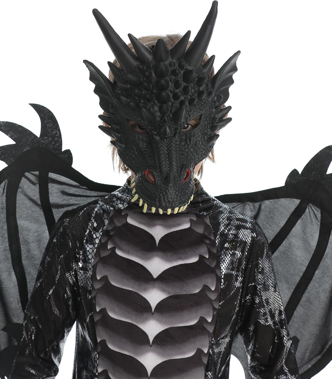 Detalle 2 de Corespe DRGN-25 Kids’ Dragon Costume Set with Tail and Mask