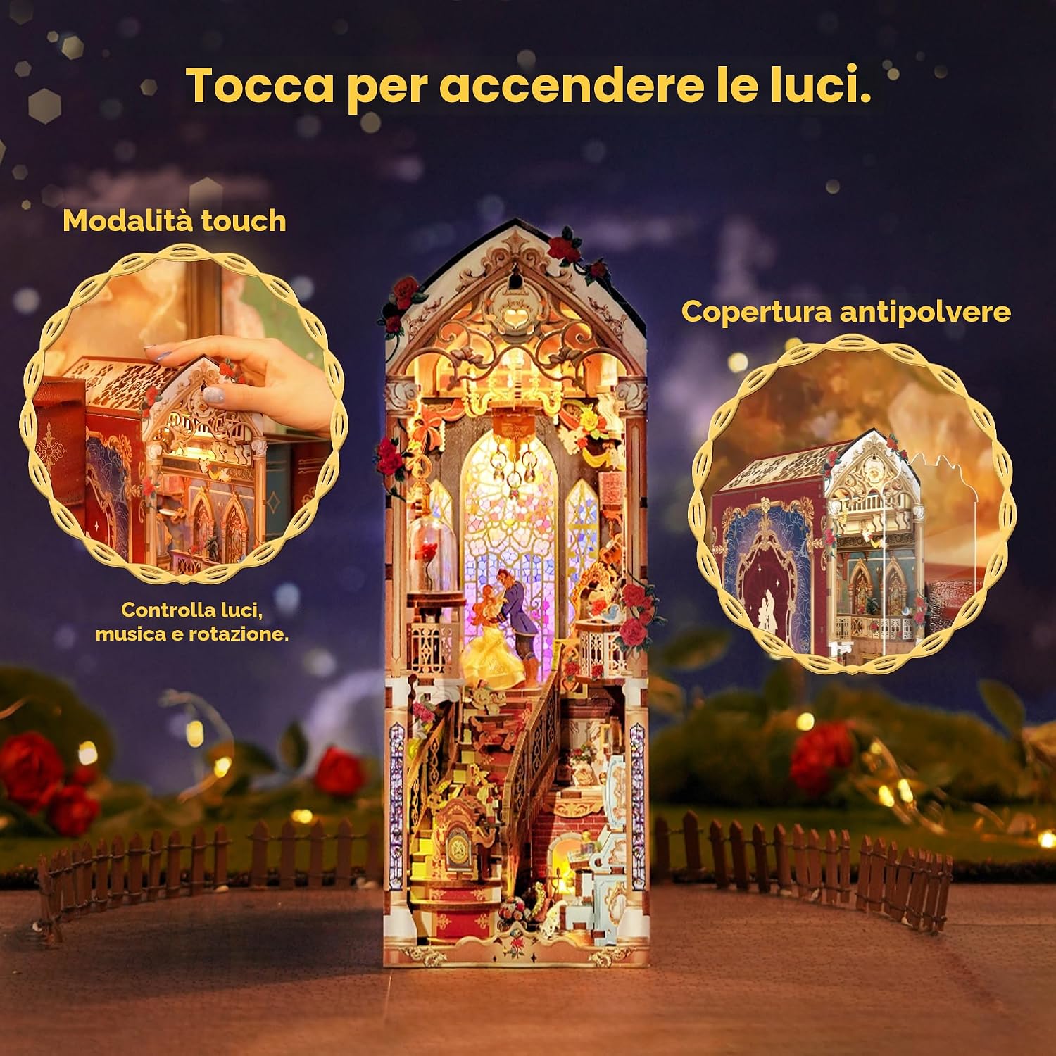Thumbnail 4 de Tonecheer Book Nook Kit fermalibri 3D
