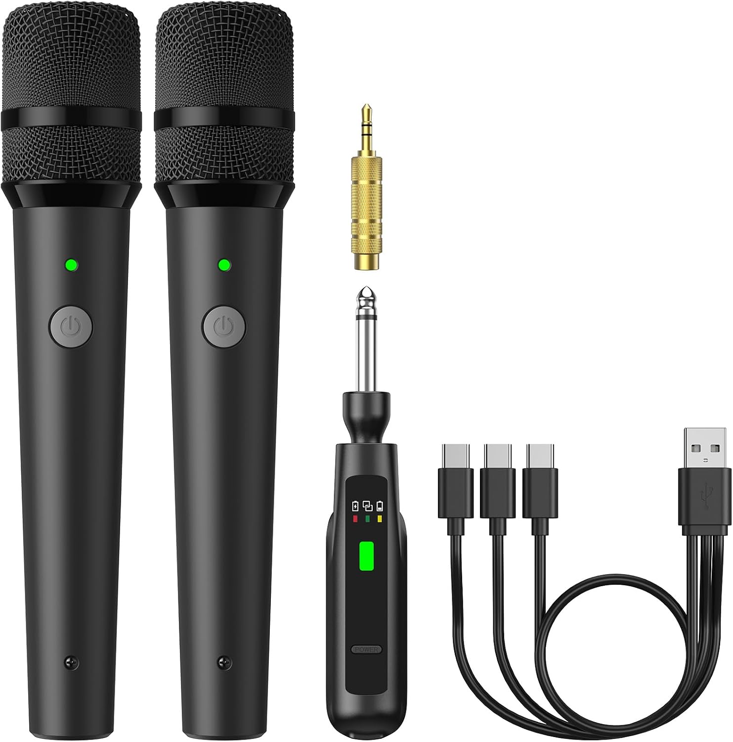 Detalle de TONOR TW220 Dual Wireless Microphone System, 2.4GHz, Rechargeable