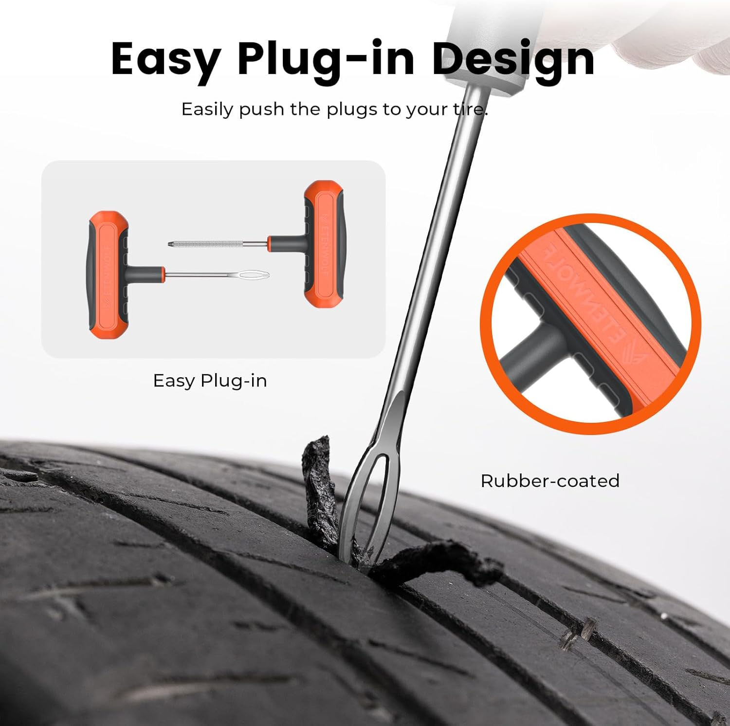 Thumbnail 2 de ETENWOLF Flat Tire Repair Kit 16 Pcs