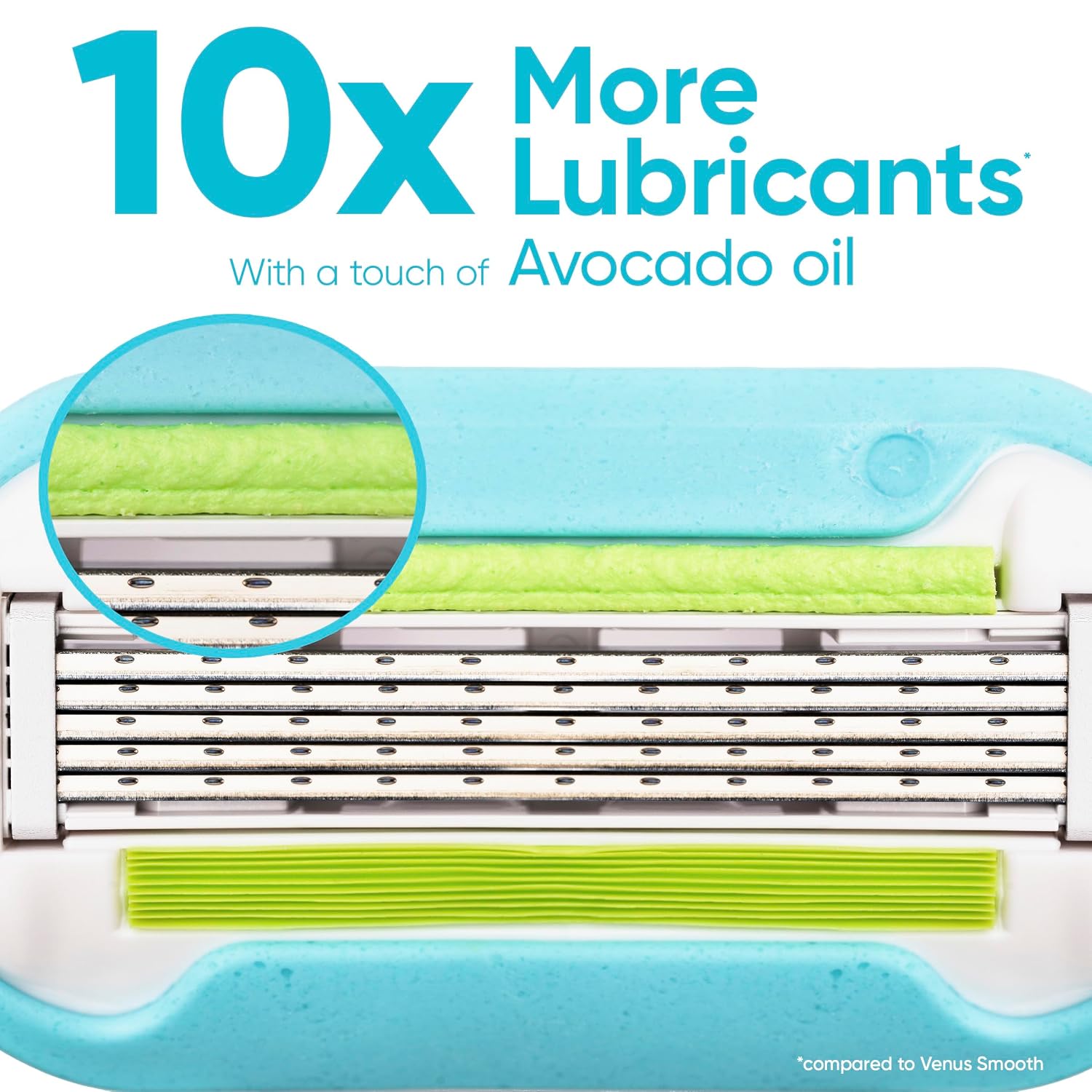 Detalle de Gillette Venus Extra Smooth 6-Count Razor Refills, 5-Blade Sensitive Variety Pack