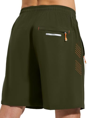 Detalle de Cimic Pantalón corto de running para hombre con bolsillos y cremallera