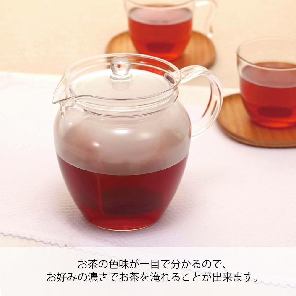 Thumbnail 2 de HARIO 茶茶 なつめ CHRN-4N 耐熱ガラス急須 700ml・大きな茶こし付き