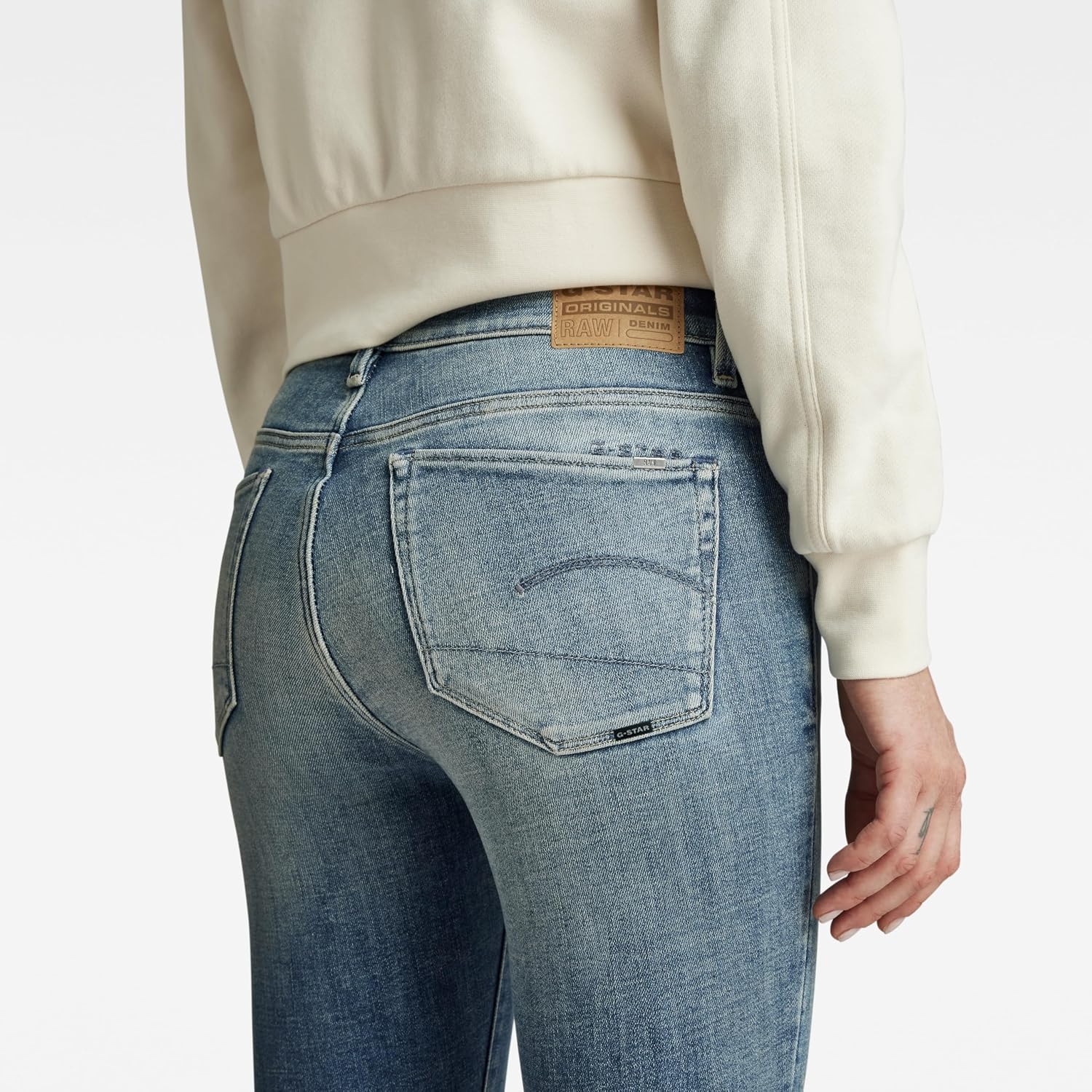 Detalle 2 de G-Star Damen 3301 Skinny Jeans im klassischen 5‑Bolsche‑Stil
