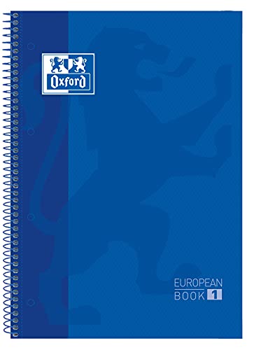 Thumbnail 1 de Oxford cuadernos A4 Pack 3, Europeanbook 1, espiral con tapas extraduras y cuadrícula 5x5, colores vivos