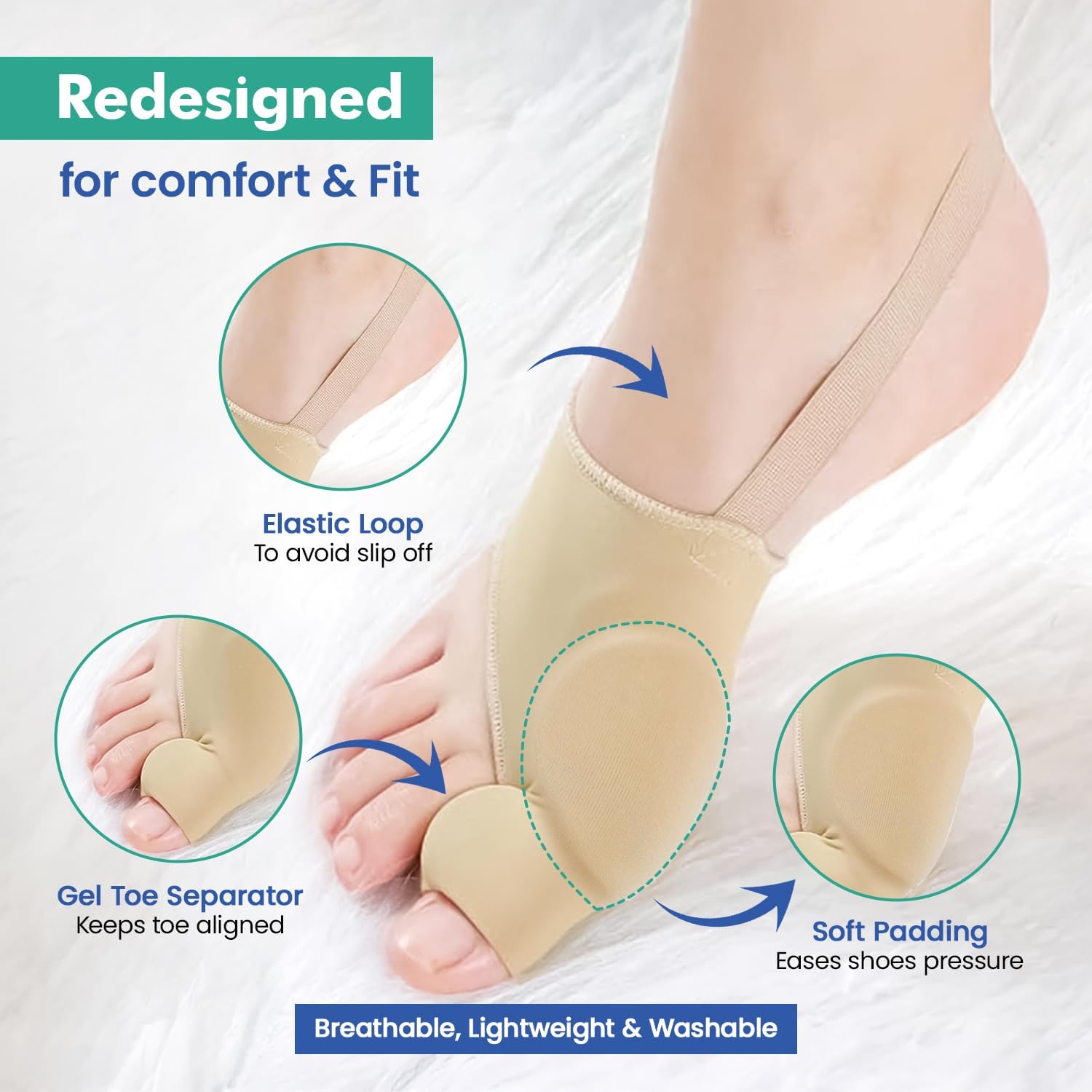 Thumbnail 6 de RFAQK Bunion Corrector Kit, 11-Piece Toe Separators and Splints