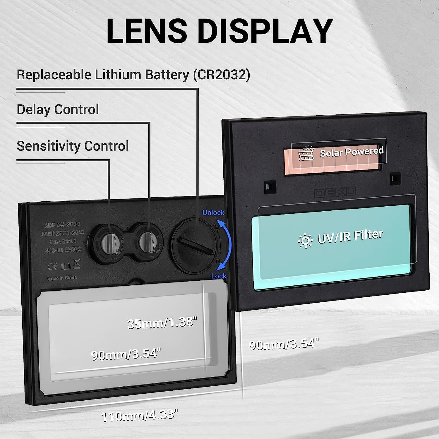 Thumbnail 3 de DEKO Casque de soudage 3,54 x 1,38 ⛑️