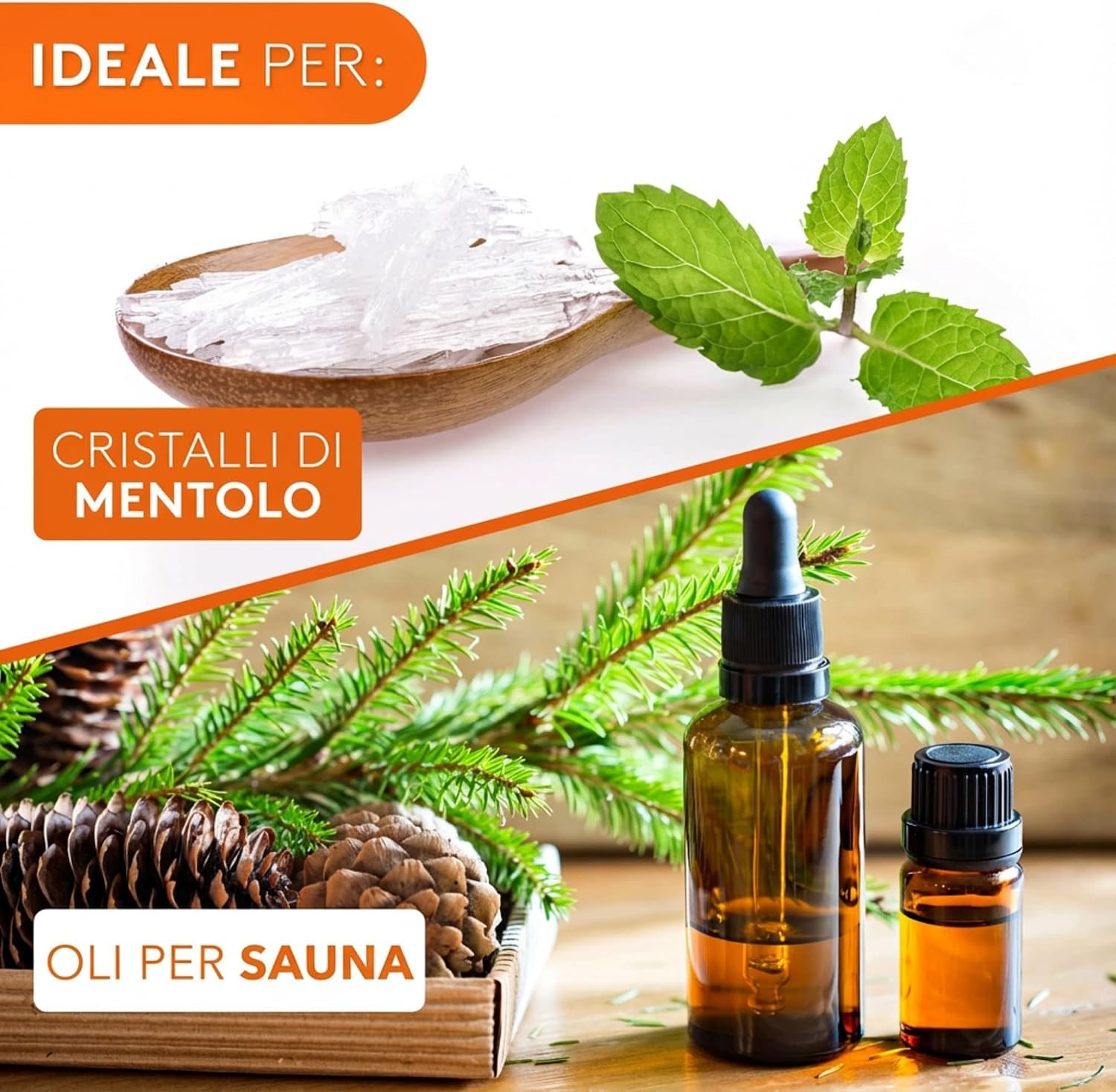 Detalle de ALPENHAUCH Uovo per Sauna in Pietra Ollare 5x5 cm: profumo intenso e sicurezza