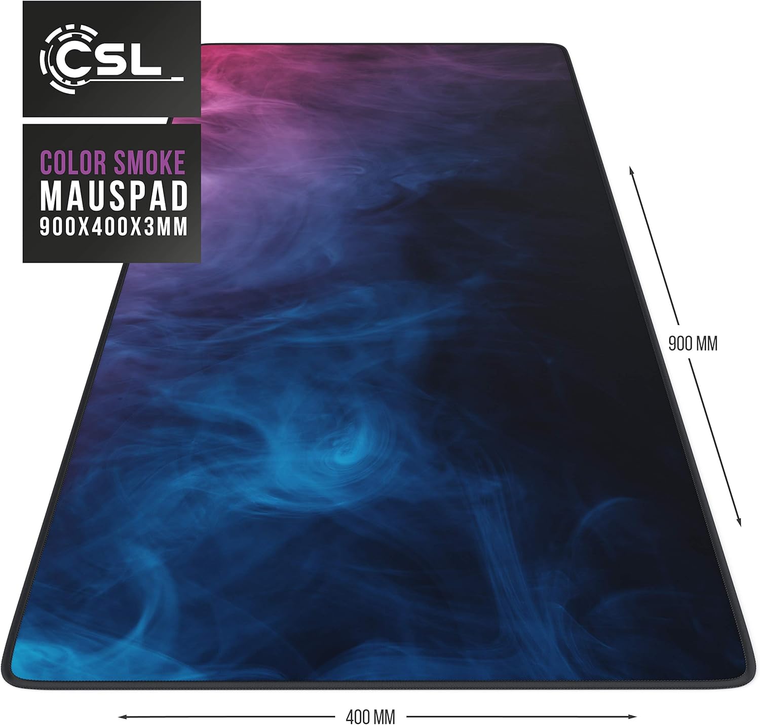 Thumbnail 1 de CSL XXL Mauspad Gaming 900x400 mm – Präzise Kontrolle mit großem Arbeitsbereich