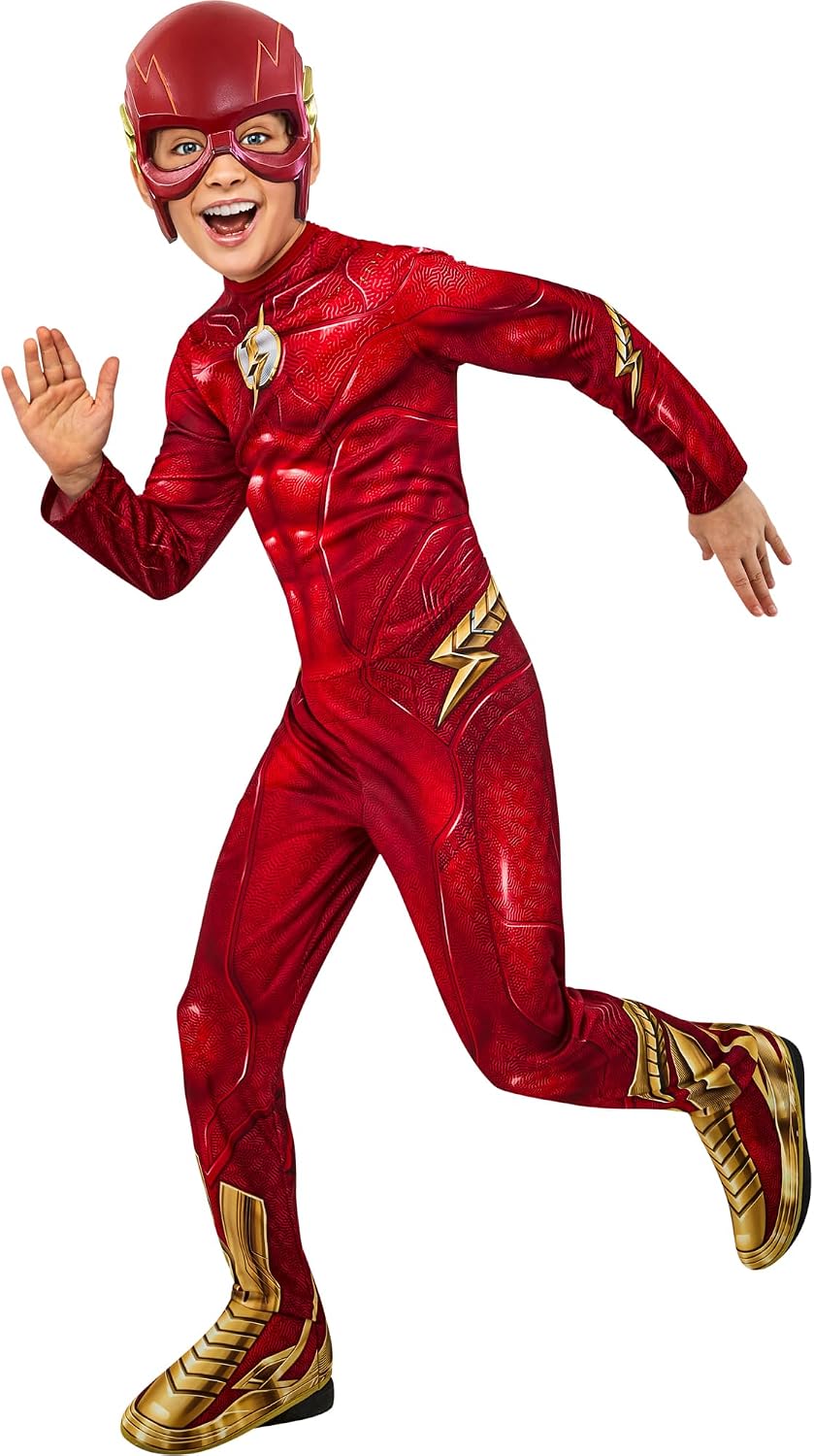 Detalle de Rubie's Flash The Movie kids jumpsuit & mask