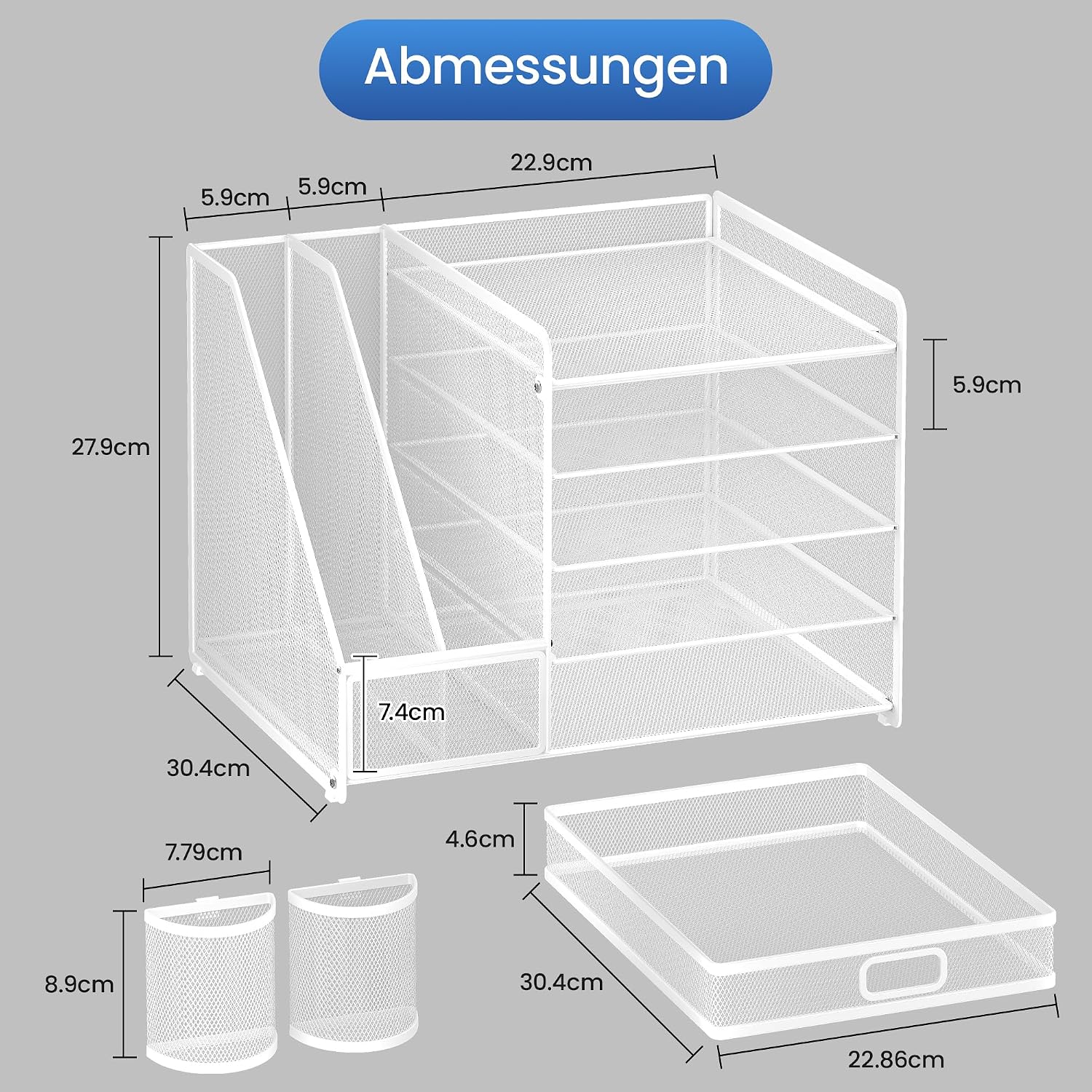 Thumbnail 4 de VITVITI Schreibtisch Organizer 5 Ebenen