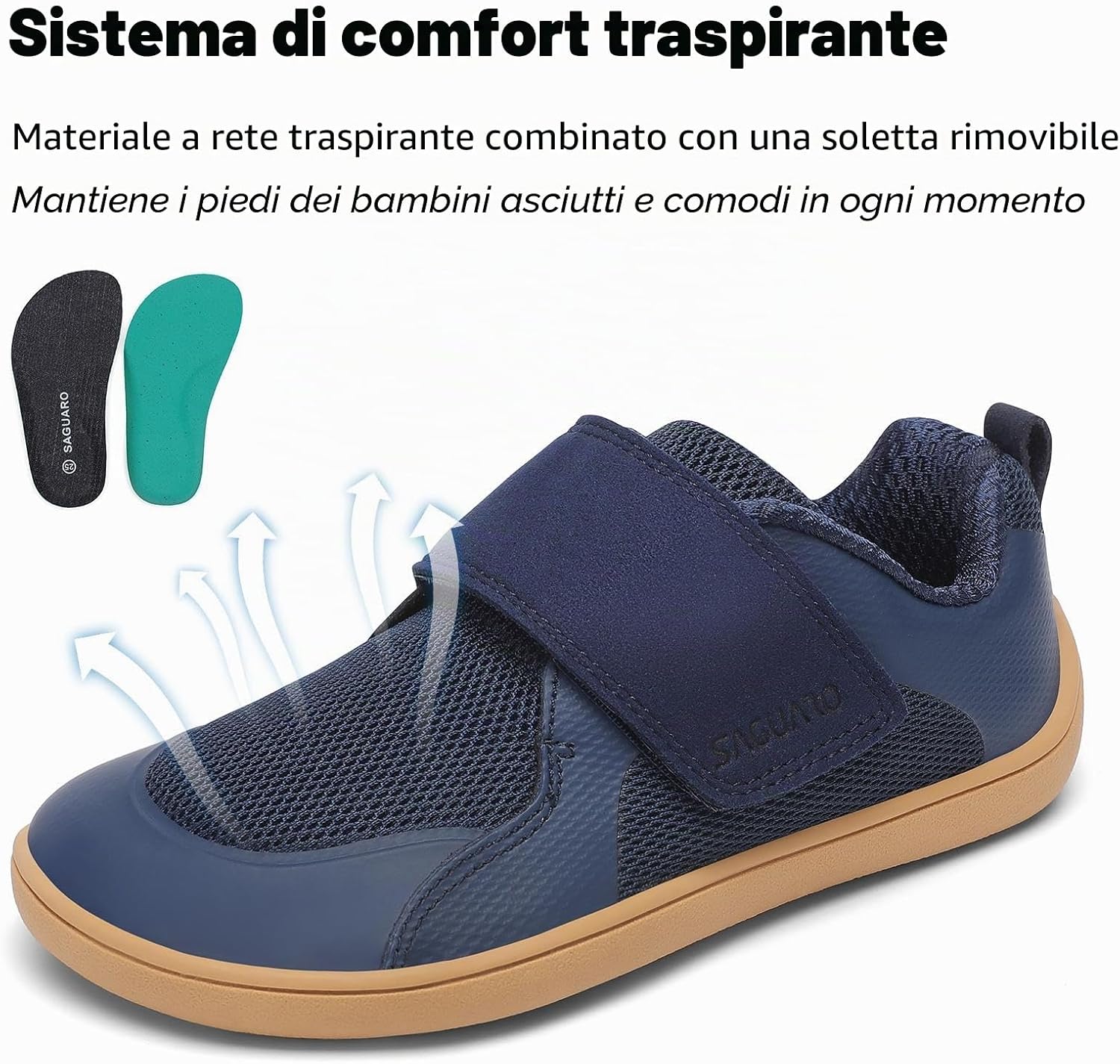 Thumbnail 6 de Sagauro Barefoot Sneakers Bambini: Scarpe minimaliste con punta ampia e suola antiscivolo