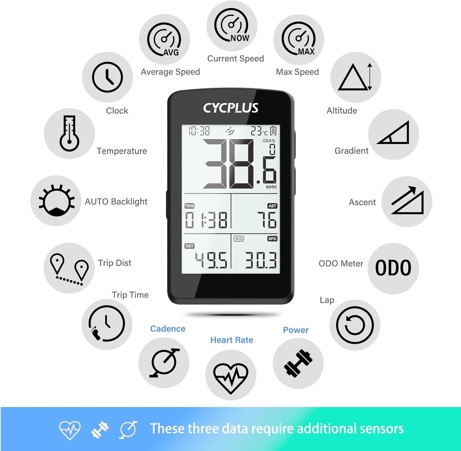 Thumbnail 4 de CYCPLUS ANT+ GPS per bici 2,8
