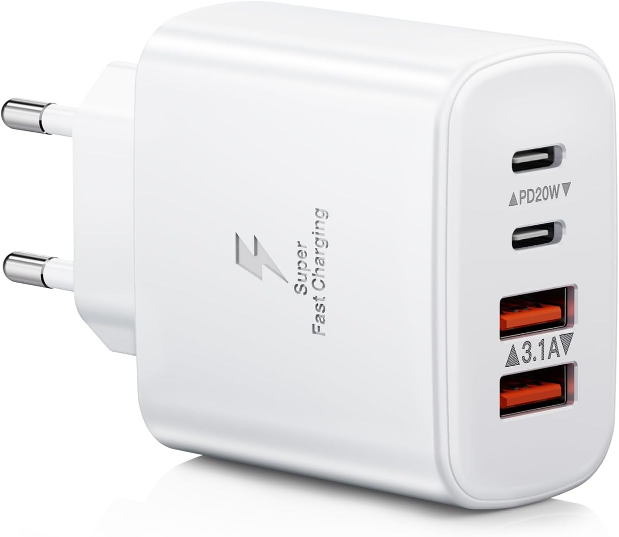 Detalle de USB C Ladegerät 4 Ports für iPhone und iPad ⚡