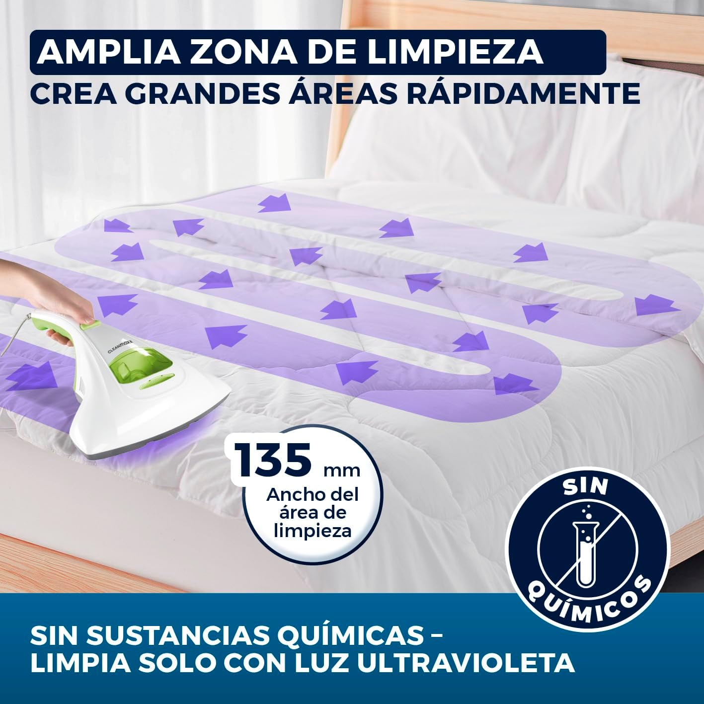 Thumbnail 7 de CLEANmaxx Aspirador de ácaros con luz UV-C 🧴