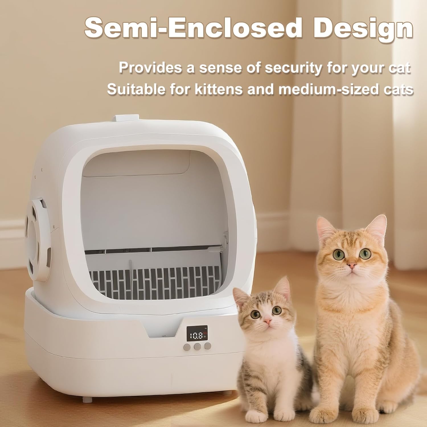 Detalle 2 de Mintakawa Automatic Cat Litter Box 35 dB 🐱