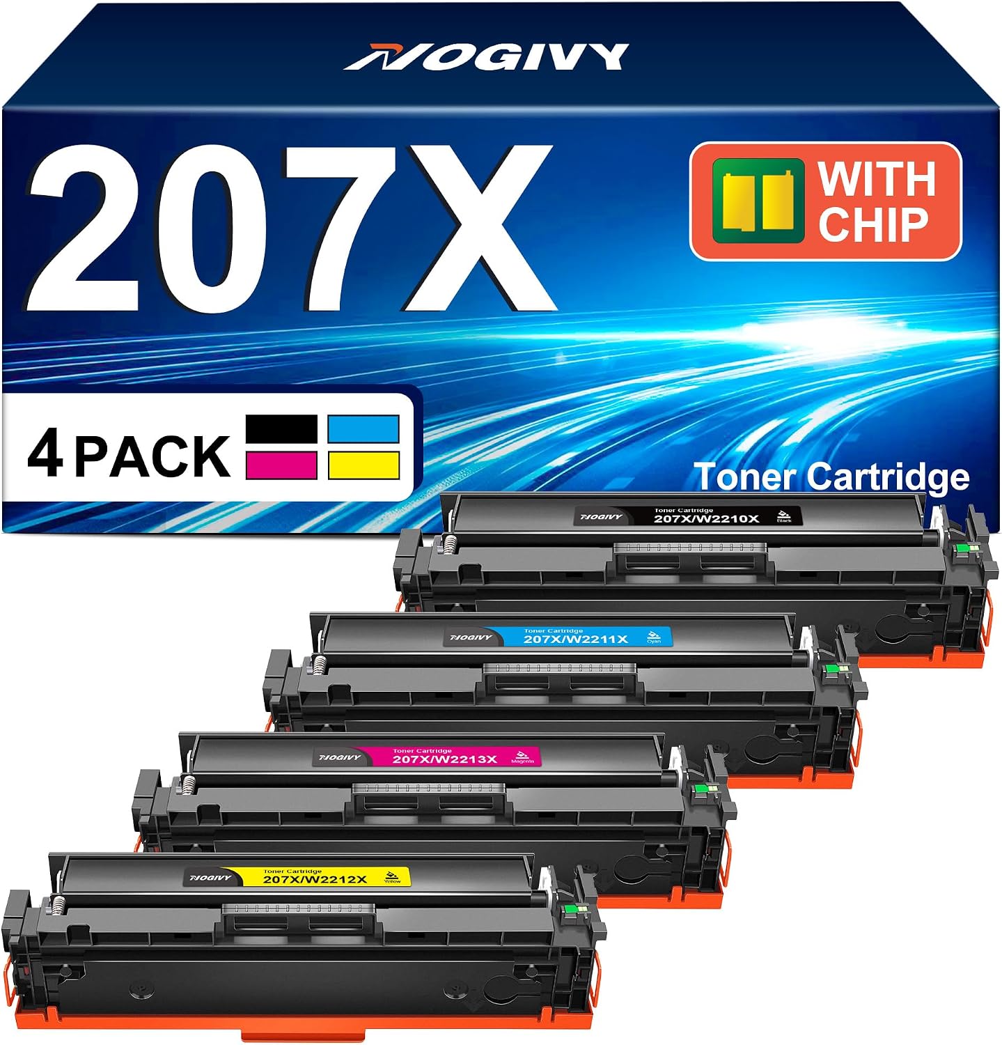 Detalle de NOGIVY 207X 207A Toner Set 4er-Pack đź–¨